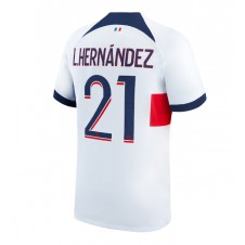 Paris Saint-Germain Lucas Hernandez #21 Bortatröja 2023-24 Korta ärmar